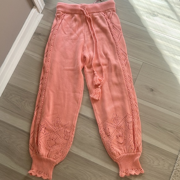 LSF Crochet Pink Joggers - Picture 3 of 8